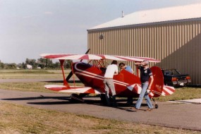 An Ebullient Jim Prepares for First Pitts S-2E Flight