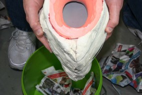 Partially Filled Mold is Gyrated to Release Entrapped Bubbles