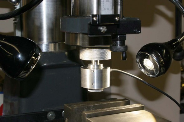 Camera Mounts in a 1/2" Collet In Milling Machine Spindle